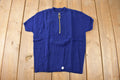 True Vintage 1960s Deadstock Miss Scotch English Short Sleeve Quarter Zip Knit Acrylic Sweater