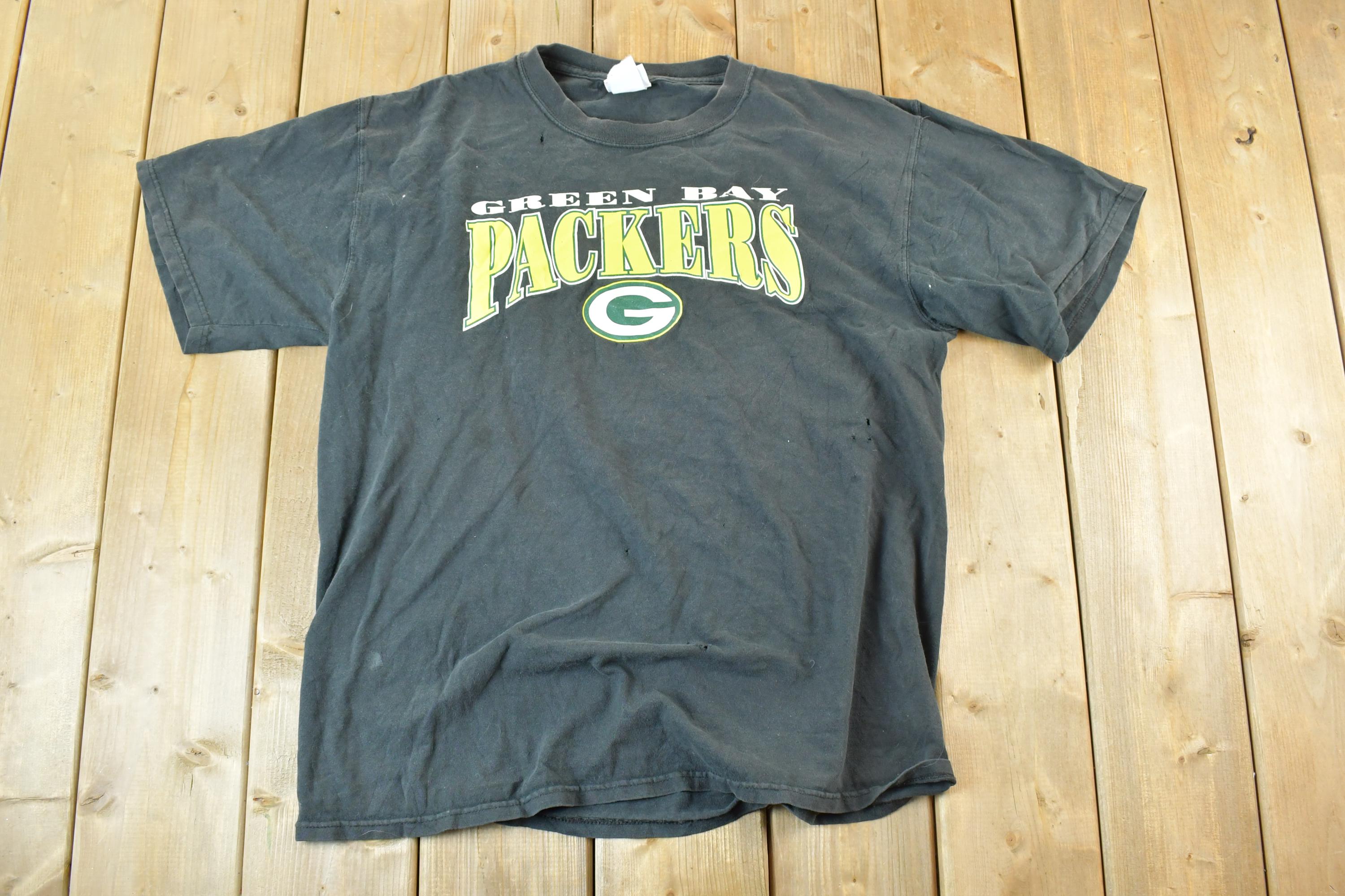 Vintage 1990s Green Bay Packers NFL Graphic T-Shirt
