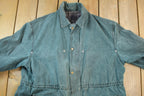 Vintage 1990s Distressed Carhartt Blanket Lined Jacket Made In USA