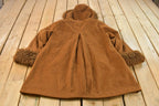 Vintage 1990s Jessica London Wool Trench Coat Women's 18W / Lined / Removable Hood / Long Coat / Vintage Jacket / Streetwear