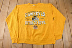 Vintage 2004 University Of Iowa Hawkeyes Outback Bowl Collegiate Crewneck Made In USA