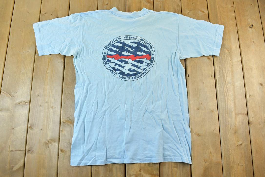 Vintage 1980s USEPA Large Lakes research Station Single Stitch T-Shirt