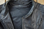 Vintage 1990s Leather Motorcycle Padded Biker Jacket