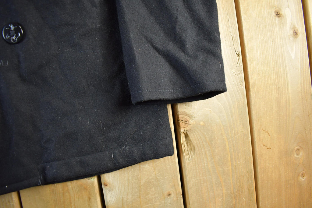 Vintage 1982 Naval Wool Coat Men's M-L
