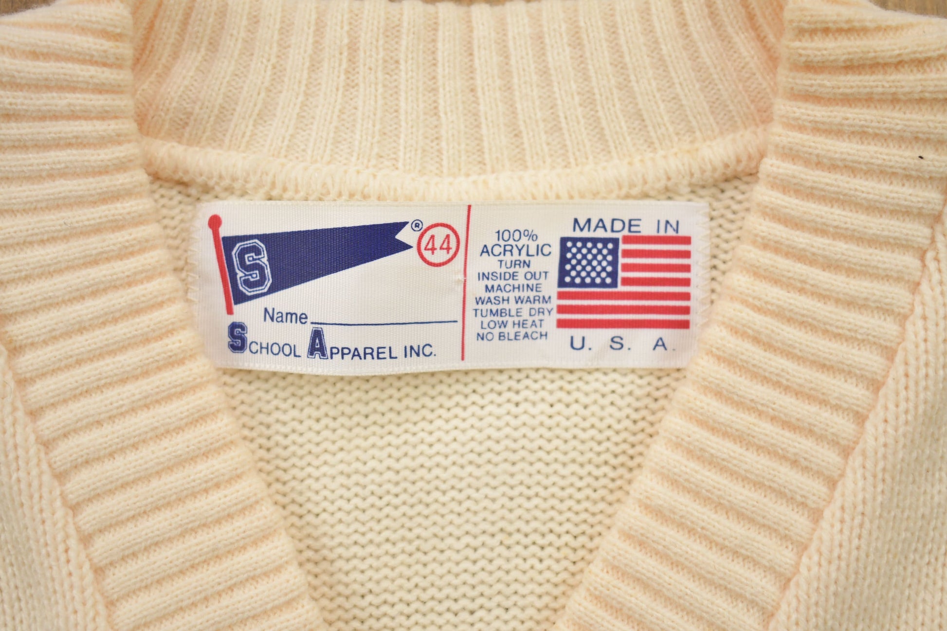 1980s Vintage V Neck Knitted Sweater