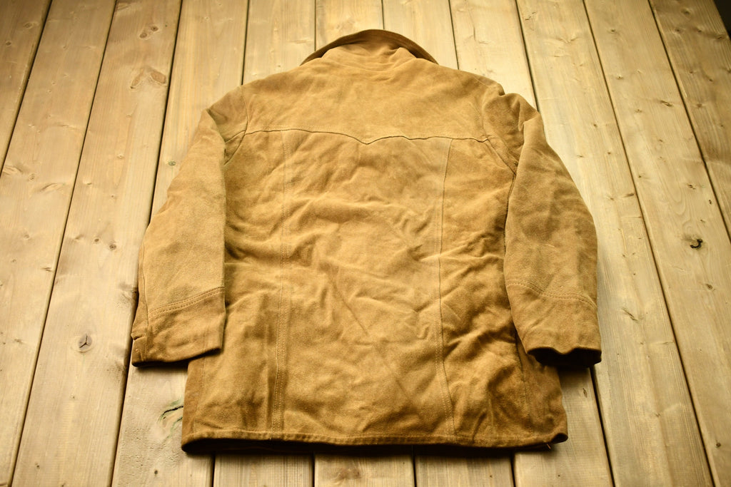 Vintage 1980s Sears The Leather Shop Fur Jacket
