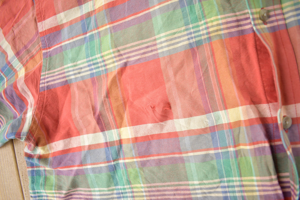Vintage 1990s Twenty X Short Sleeve Plaid Button Up Shirt