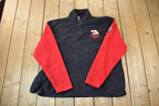 Vintage 1990s Dale Earnhardt The Intimidator 3 Winners circle Fleece Quarter Zip Sweater