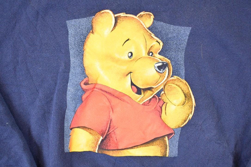 Vintage 1990s Winnie The Pooh Graphic Print Cartoon Crewneck Sweatshirt Mens L
