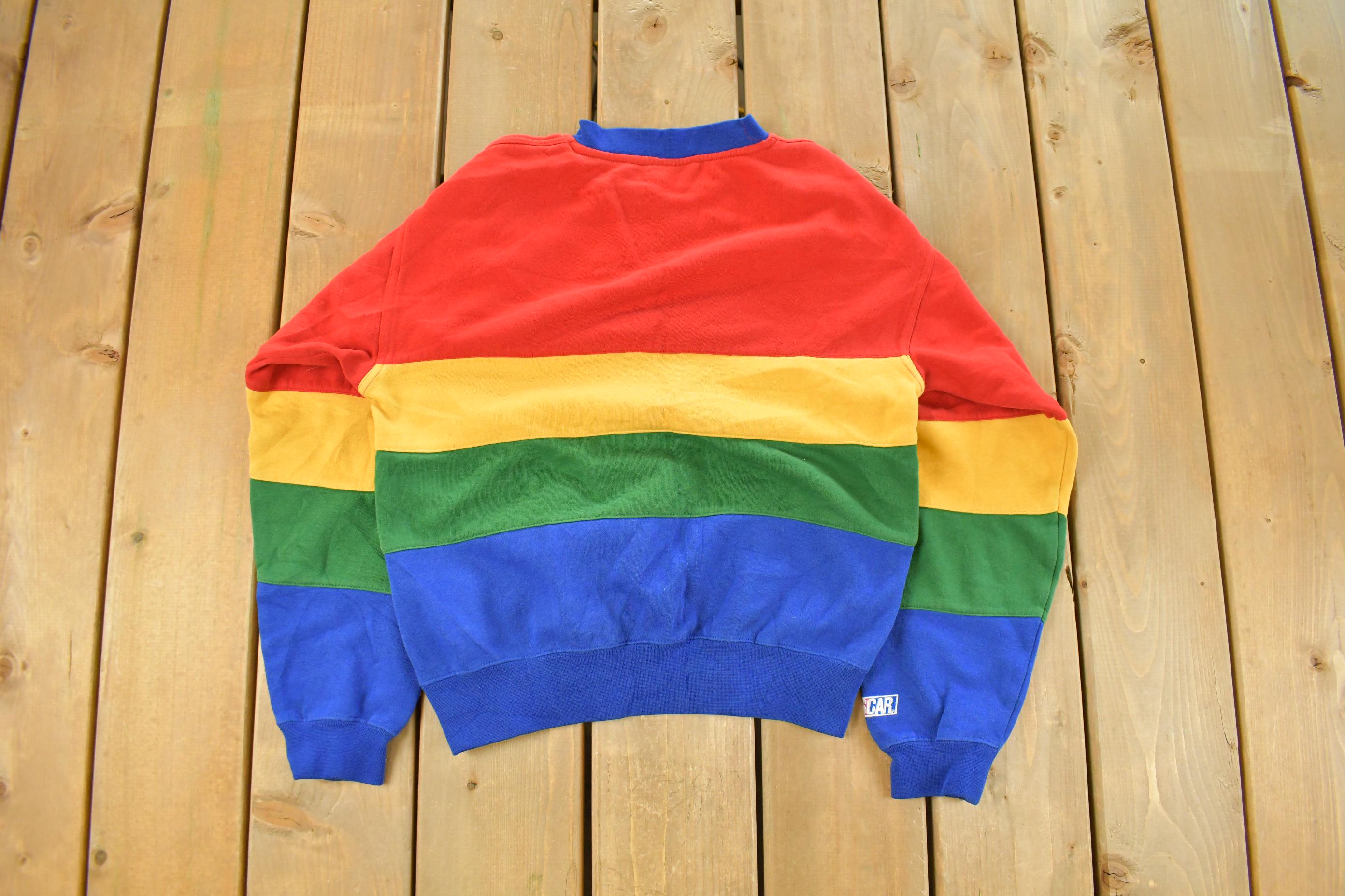 Vintage 1990s Nascar Dupont Racing Jeff Gordon Crewneck Sweatshirt Youth Large