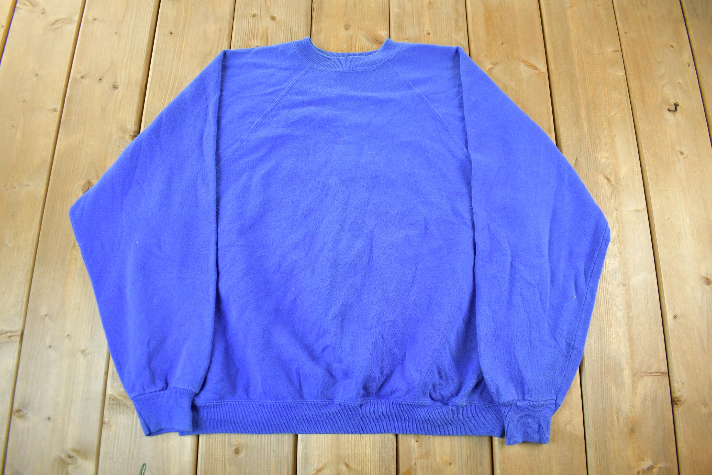 Vintage 1990s Hanes Blank Crewneck Sweatshirt Adult Medium