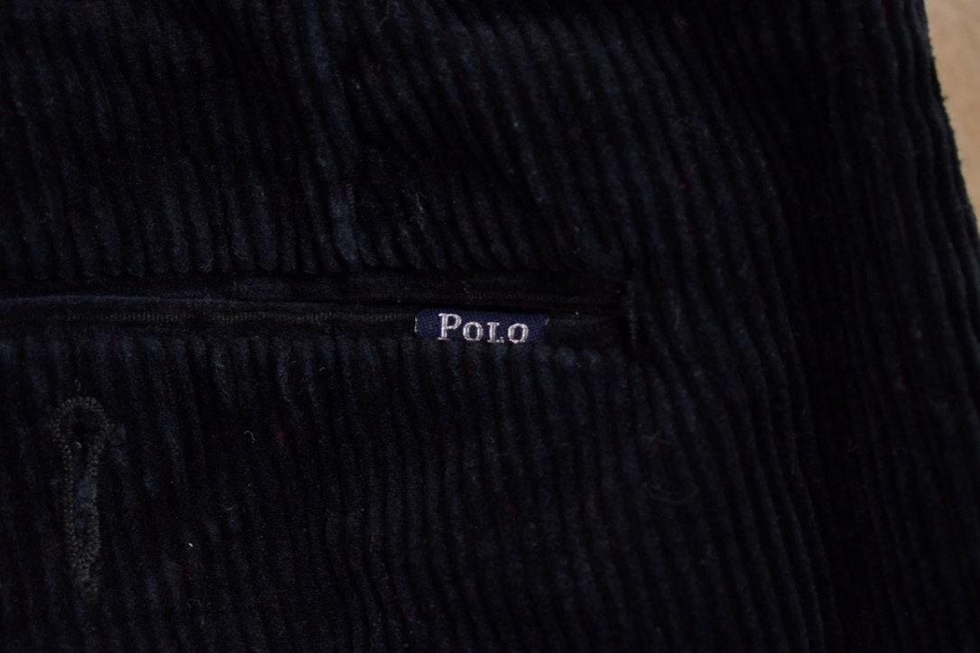 Vintage 1990's Polo Ralph Lauren Corduroy Trousers 33 x 28