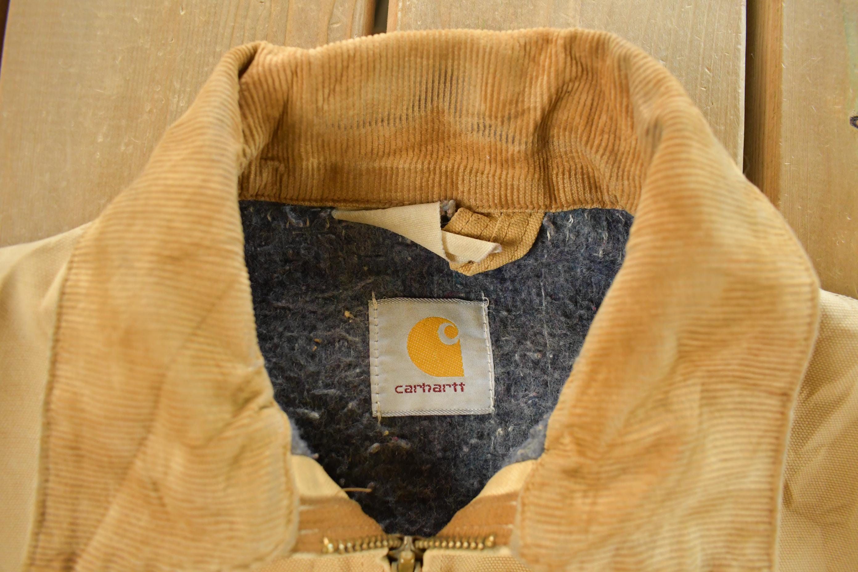Vintage 1990s Carhartt Blanket Lined Detroit Jacket Men's Large
