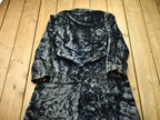 Vintage 1950s Crushed Velvet Union Made Trench Coat