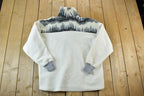 Vintage 1990s Hotheads Winter Wonderland Fleece Outdoorsman Sweater