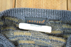 Vintage 1990s Jantzen Knit Abstract Pattern Cardigan Sweater Mens XL  90s Crewneck  Preppy Knits  Wool Blend  Cotton Blend