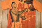 Vintage 1990s Deadstock Platinum Fubu Muhammad Ali All Over Print Button Up Shirt