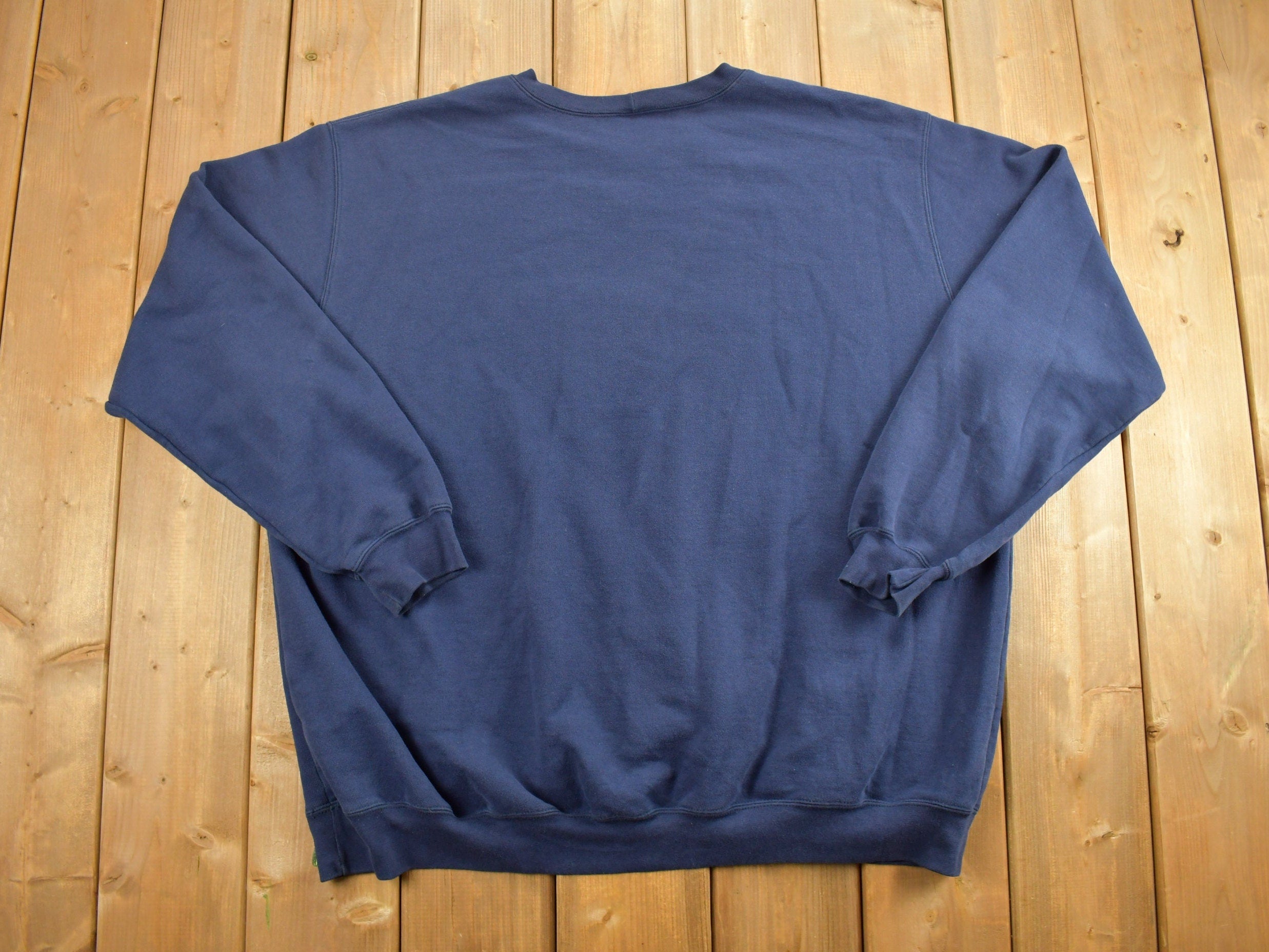 Vintage 1990s Carhartt Navy Blank Crewneck Sweatshirt