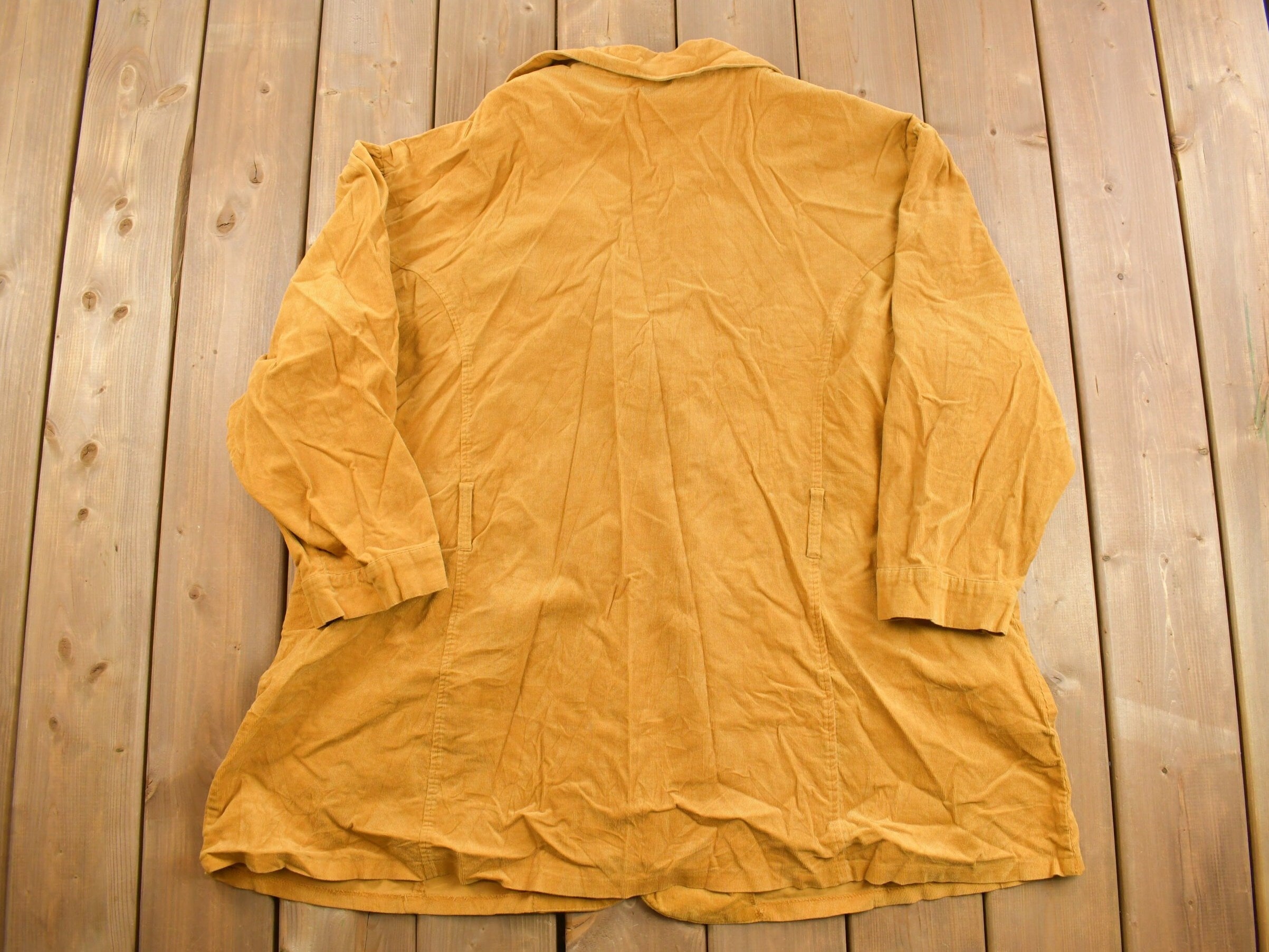 Vintage 1990s Gold Flav a Button Up Corduroy Shirt