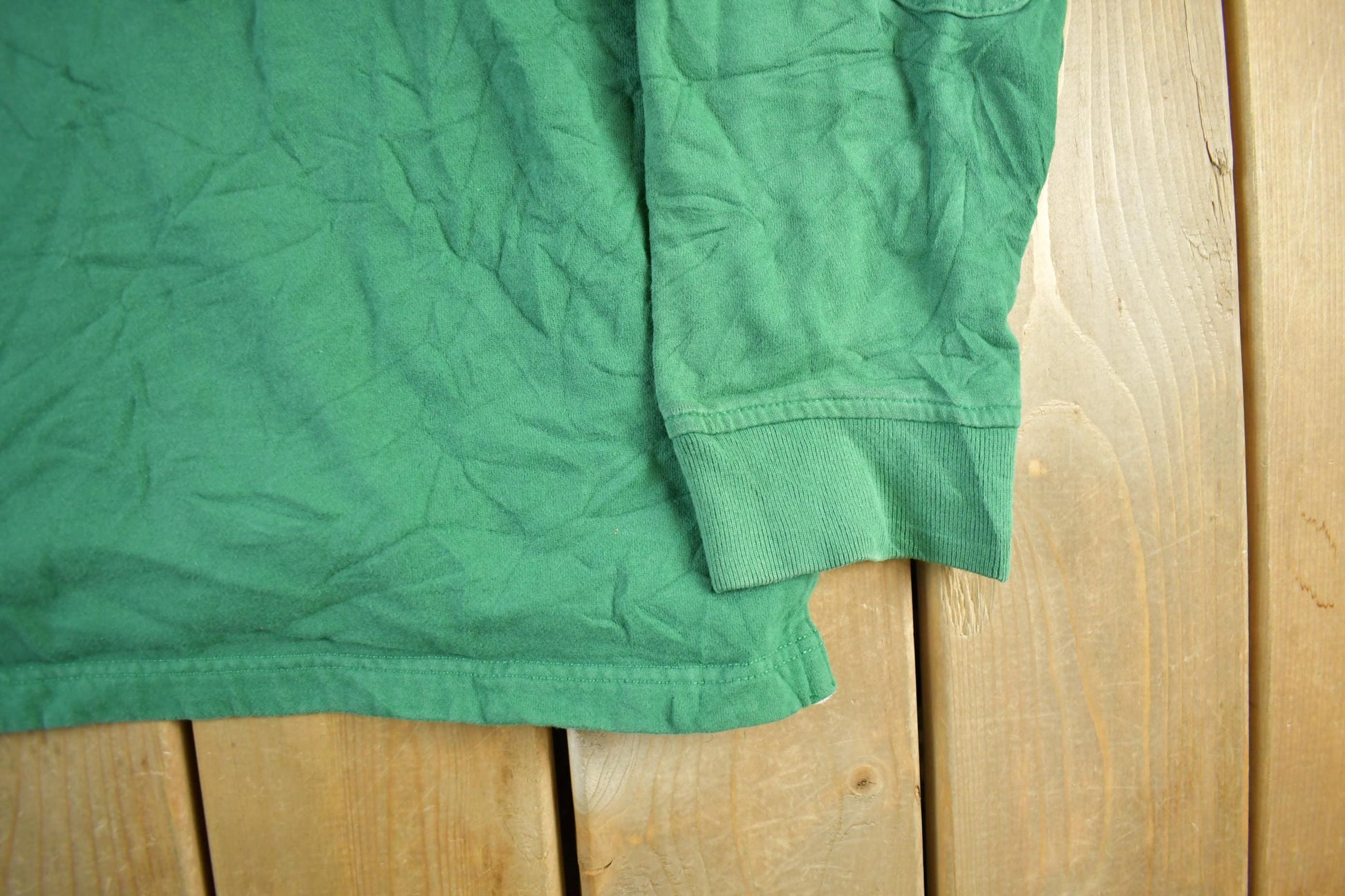 Vintage 90s Polo Ralph Lauren Green Rugby Shirt (Men's XL)