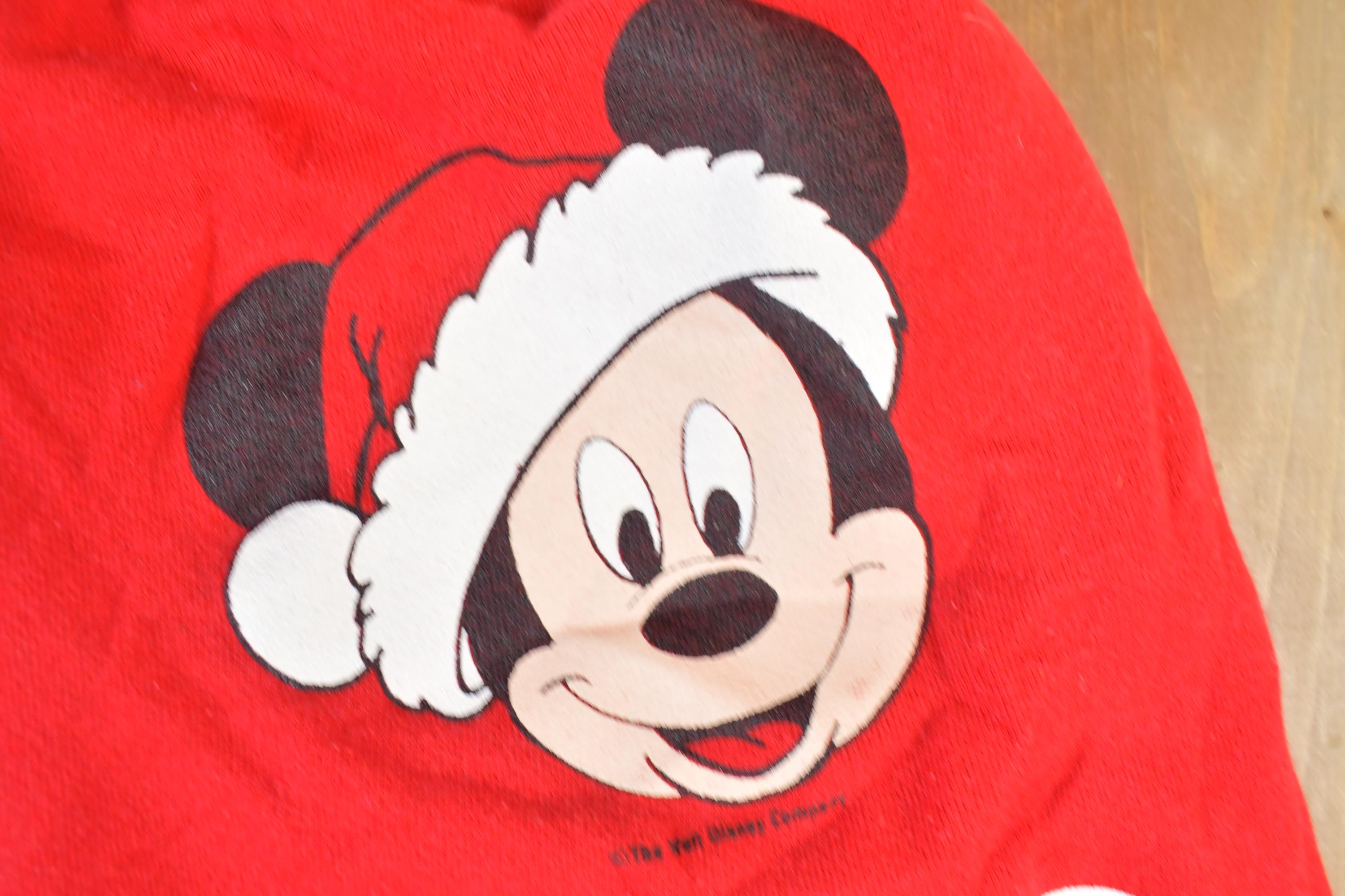 Vintage 1990s Mickey Mouse Christmas Track Pants Size 34 x 26