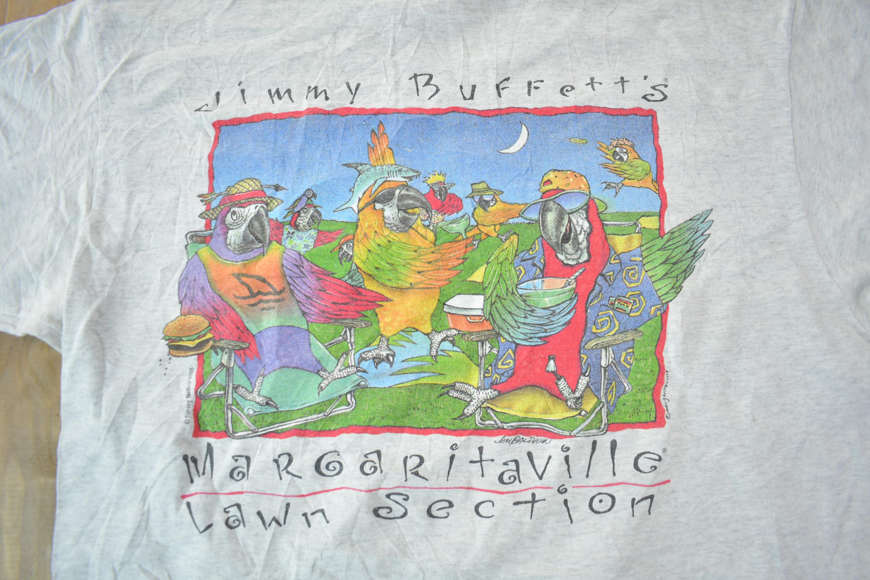 Vintage 1993 Jimmy Buffett Margaritaville Graphic T-Shirt