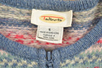 Vintage 1990s Talbot Knit Zip Up Cardigan Sweater