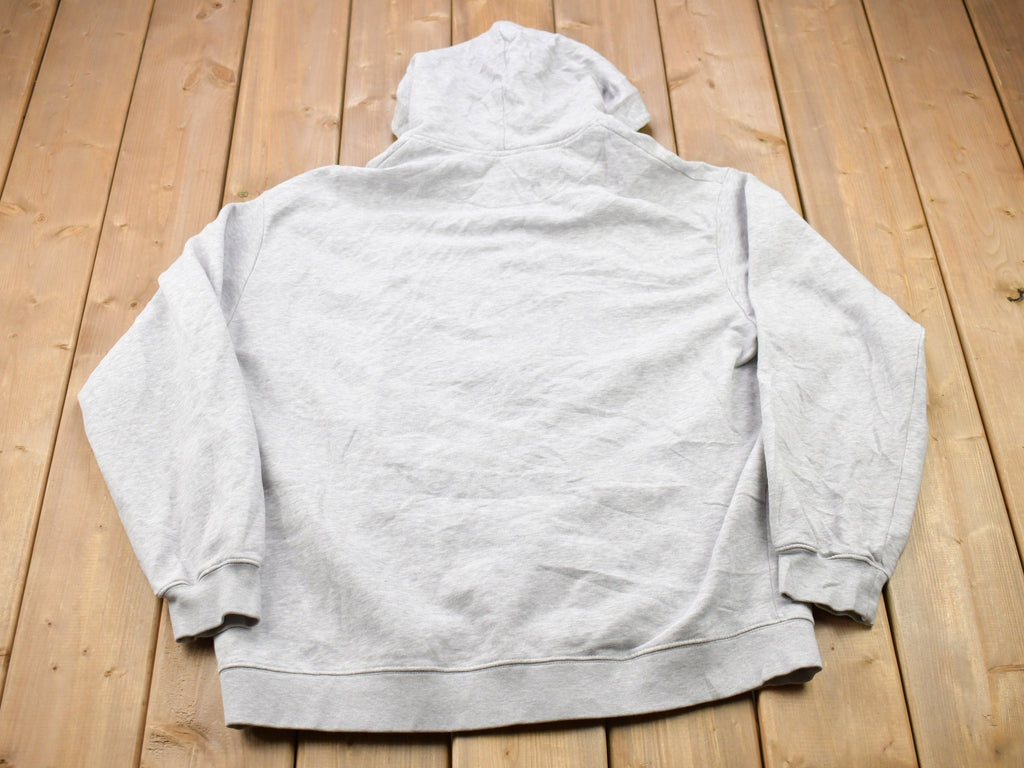 Vintage 1990s Nike Air Embroidered Mini Swoosh Hooded Sweatshirt