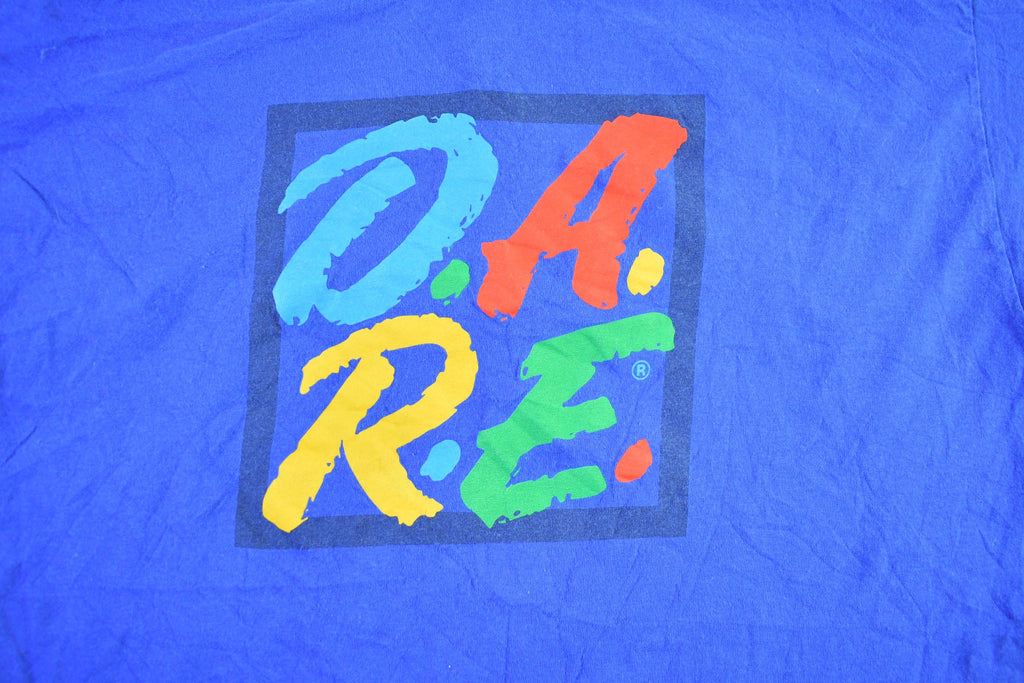 Vintage 2000s Dare to Resist Drugs And Violence Souvenir T-Shirt Men's XL