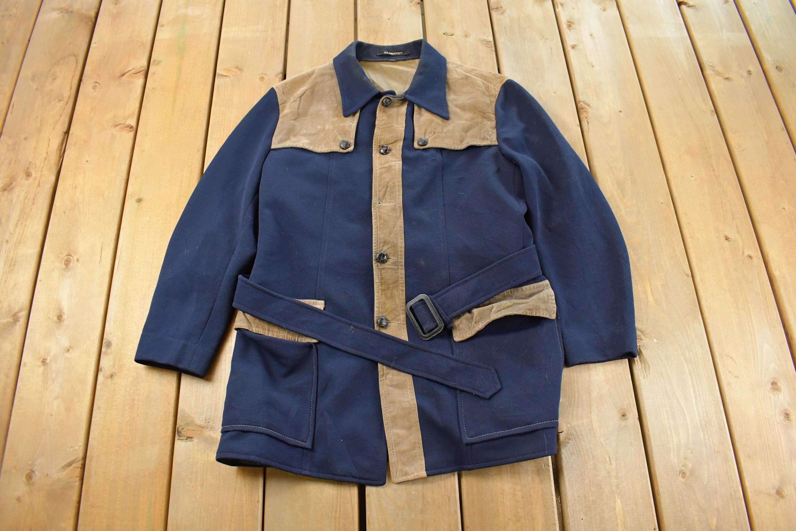 Vintage 1970s Corduroy Button Up Shacket Men's Medium