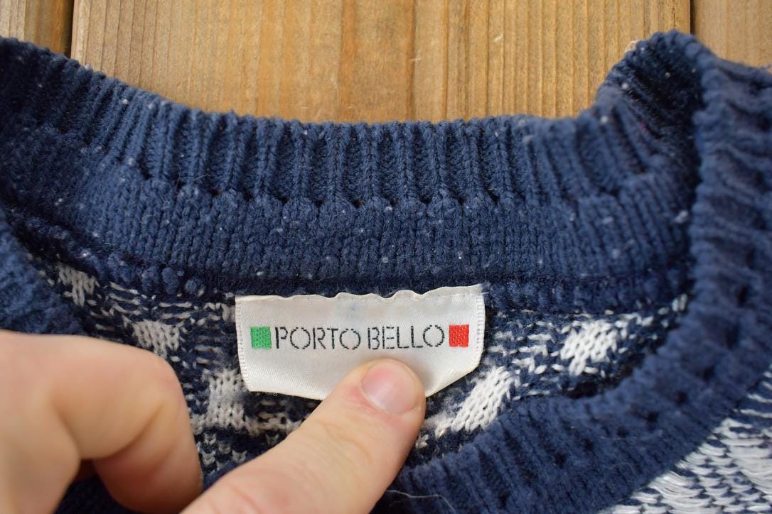 Vintage 1990s Porto Bello Knit Crewneck Sweater