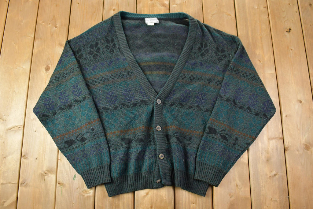 Vintage 1990s North Country Knit Cardigan Sweater