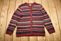 Vintage 1990s Northern Reflections Knit Button Up Sweater