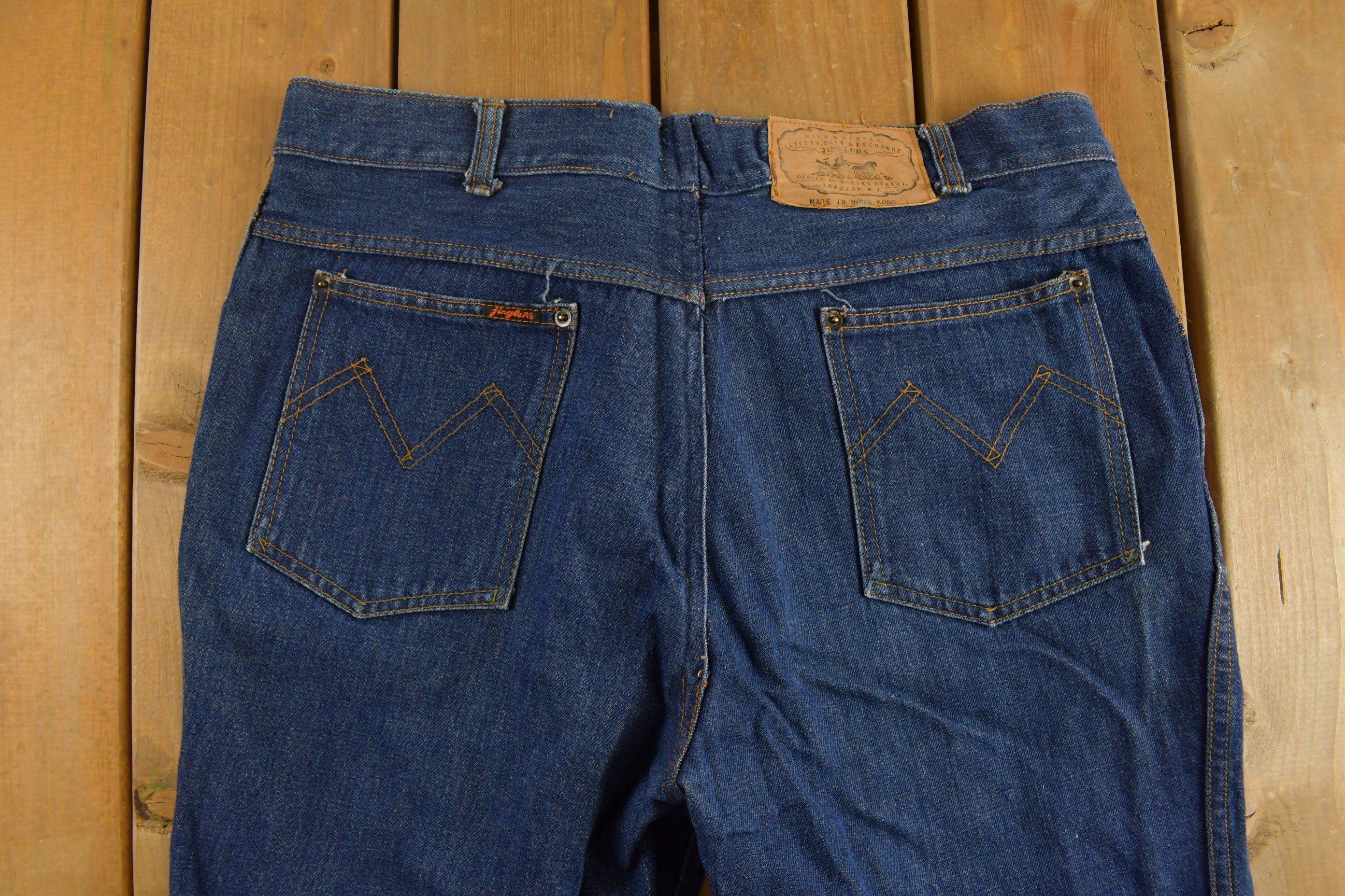 Vintage 1990s Jinglers Dark Wash Jeans Size 36 x 27