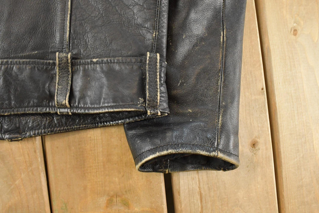 Vintage 1990s Harley Davidson Leather Motorcycle Jacket Women's Large