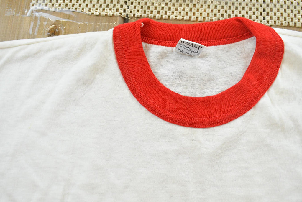 Vintage 1990s Fire Fighters Club Ringer T-Shirt Mens L