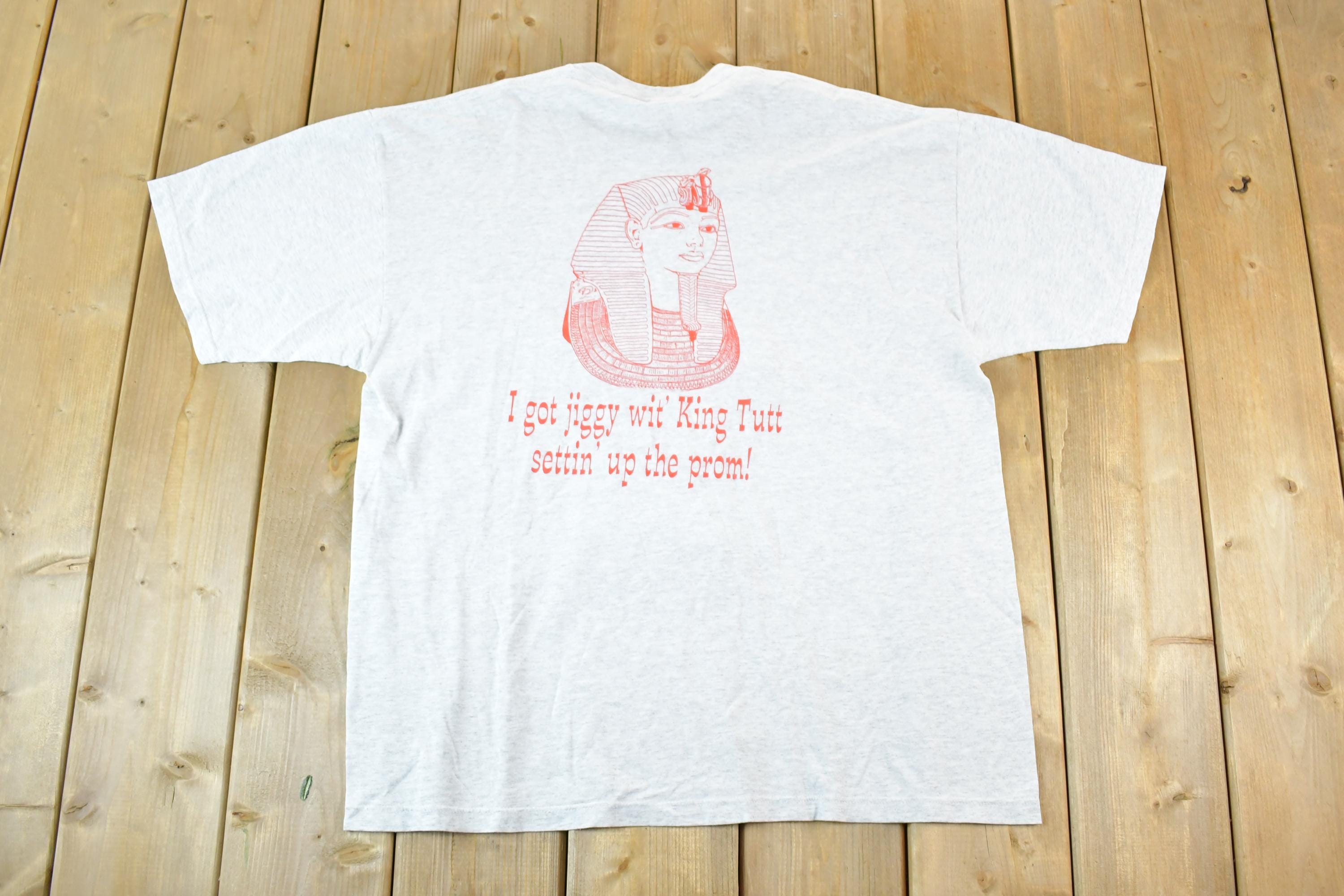 Vintage 1998 Prom Committee Souvenir King Tut T-Shirt Mens L