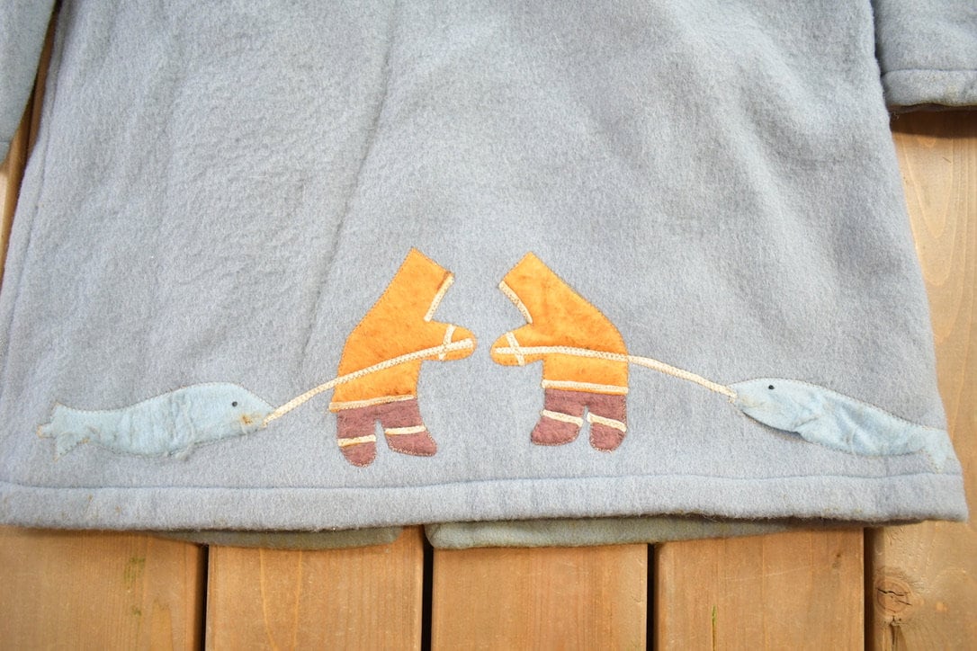 Vintage 1980s Inuvik Wool Jacket Polar Bear Vintage Wool Coat