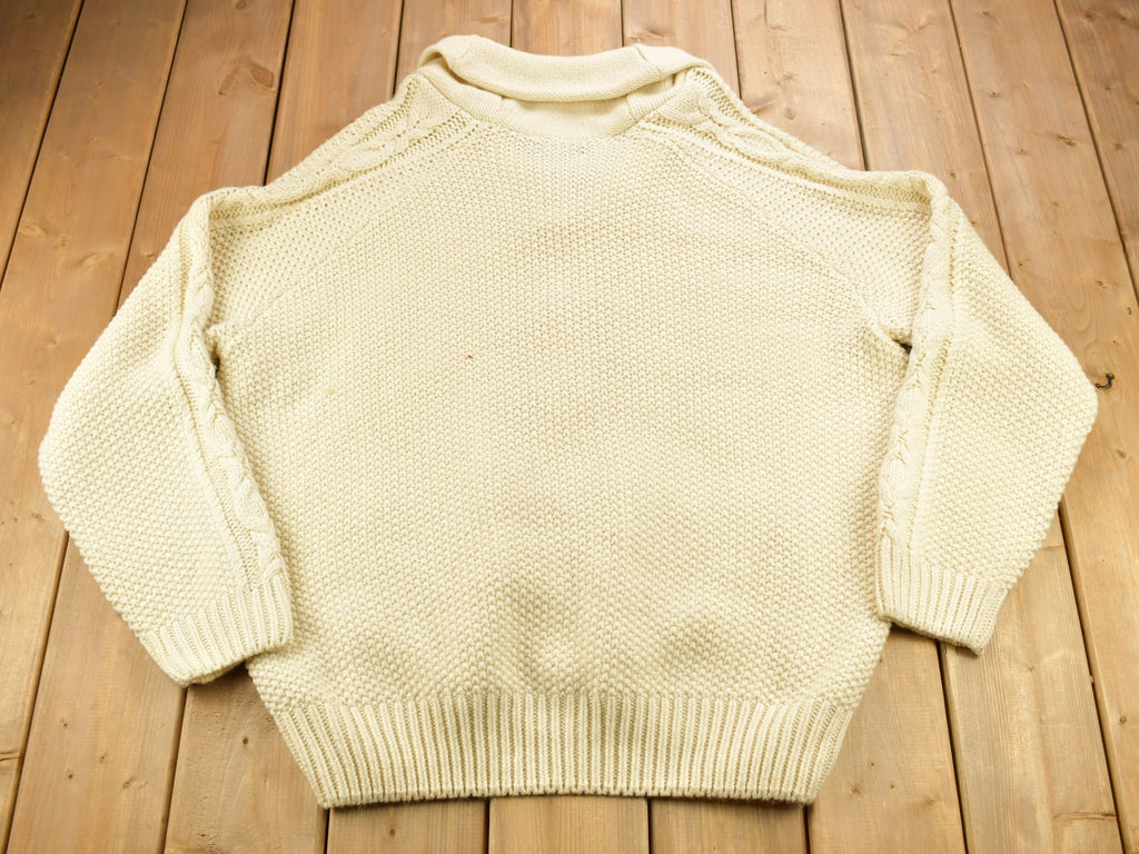 Vintage 1990s Deadstock Retreat Cable Knitted Cardigan Sweater