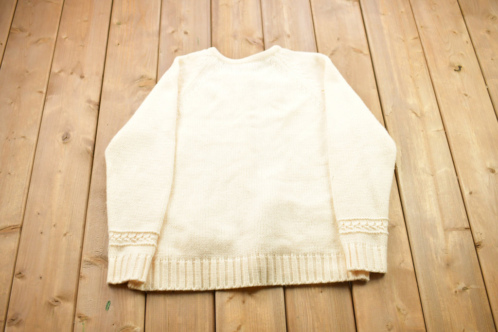 Vintage 1990s Knitted Button Up Sweater