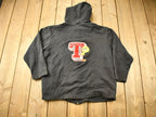 Vintage 1990s Tweety Bird Looney Tunes Embroidered Zip Up Hoodie