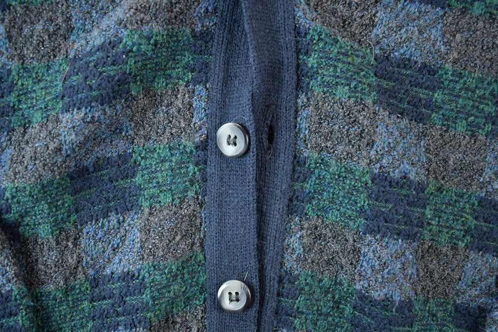 Vintage 1990s Jantzen Knit Perfect Mild Distress Cardigan Sweater Made In USA