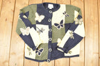 Vintage 1990s Christopher & Banks Abstract Butterfly Knit Cardigan Sweater Womens L