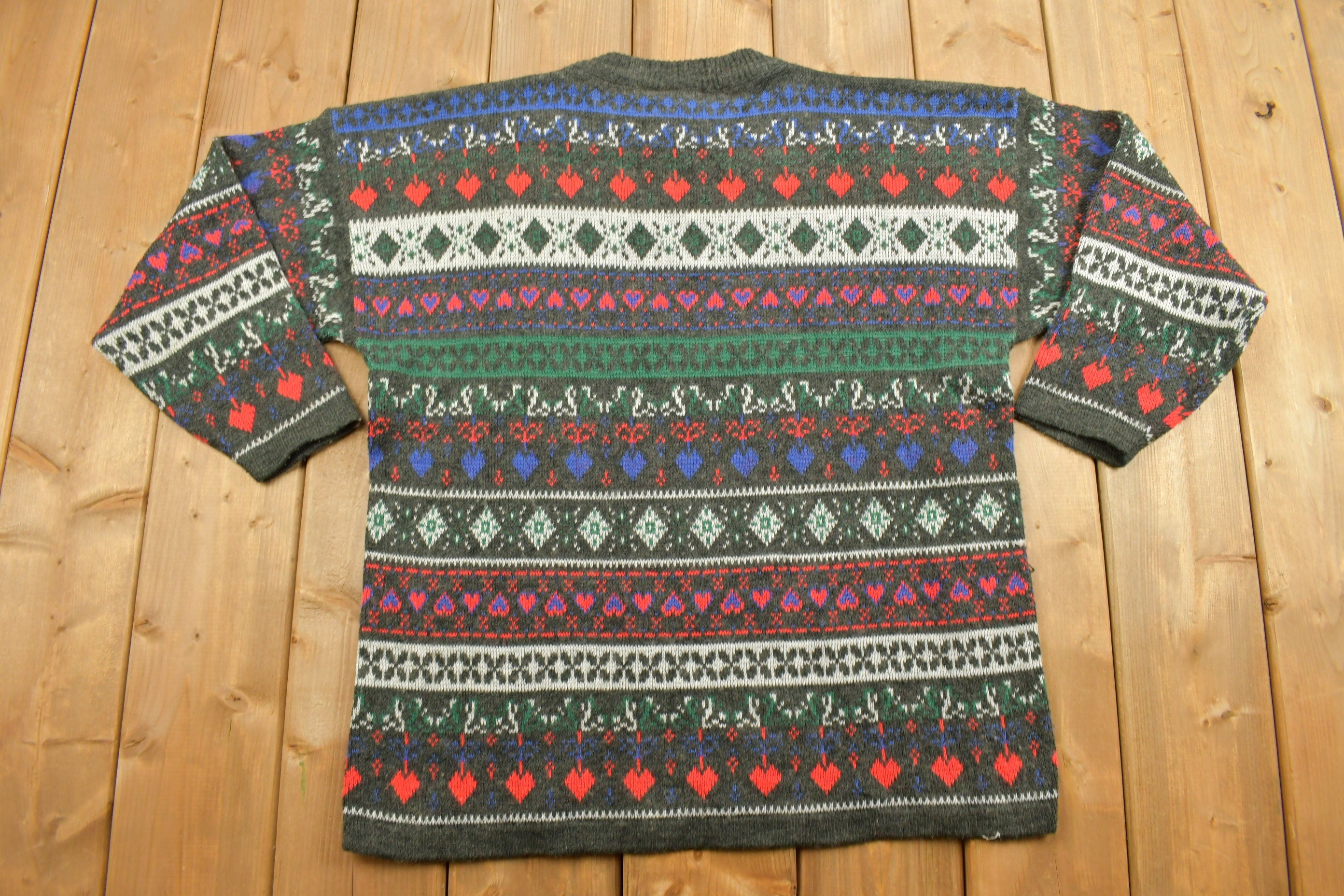 Vintage 1990s Gina Benotti Knitted Crewneck Sweater