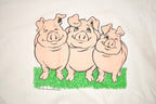 Vintage 90's Cute Pigs Animal T-Shirt