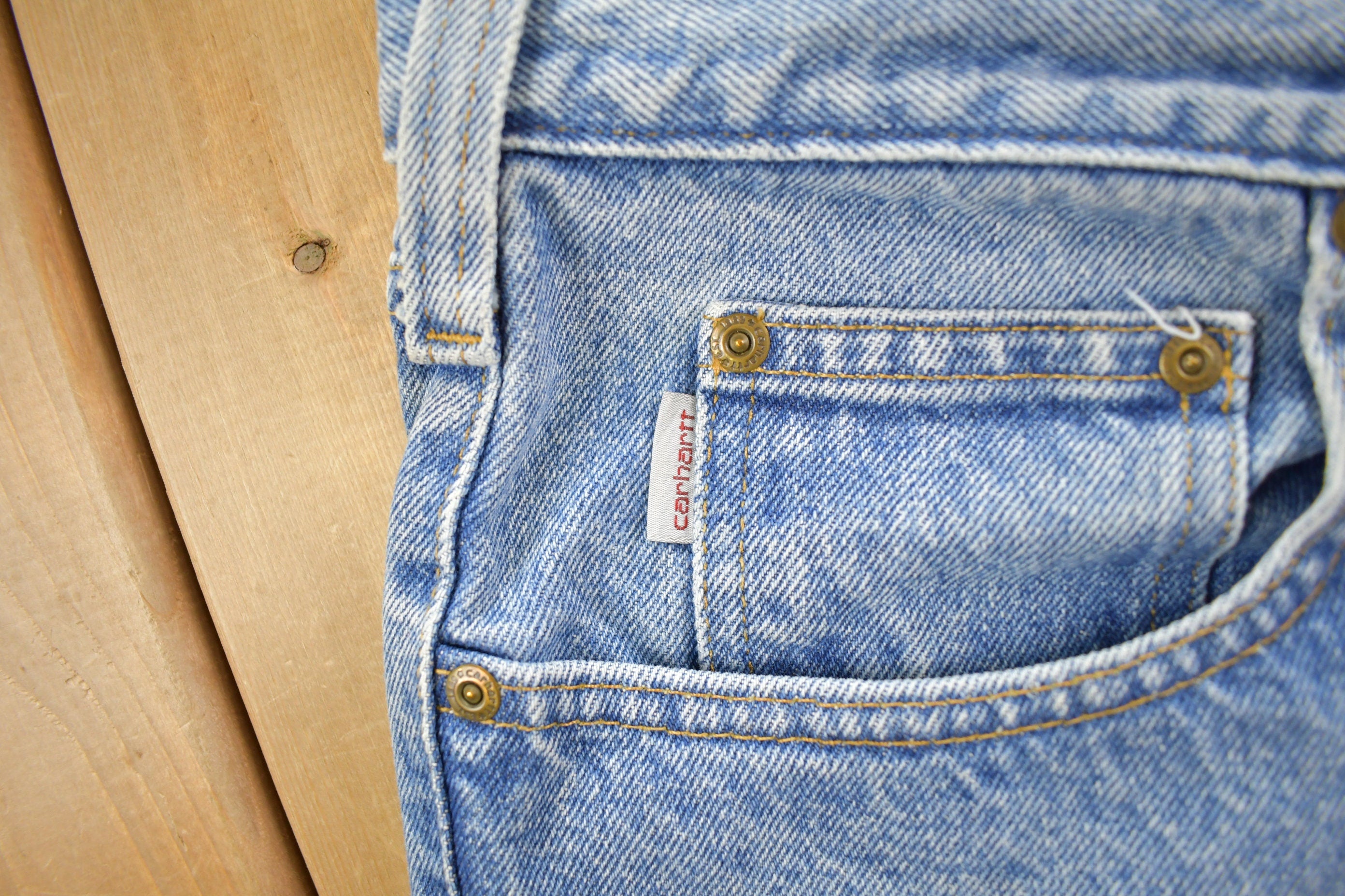 Vintage 1990s Carhartt Work Jeans Size 35 x 31
