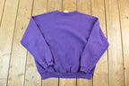 Vintage 1990s Tultex Blank Purple Crewneck Sweatshirt