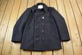 Vintage 1990s Navy Wool Pea Coat