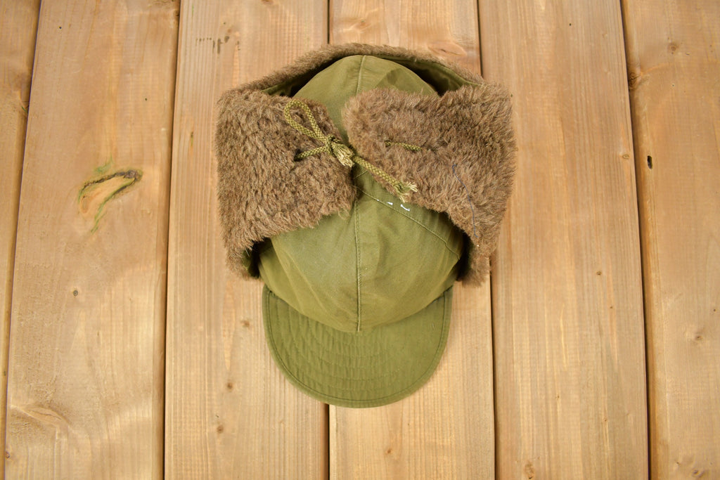 Vintage 1953 Military Pile Field Cap Hat Size 7 1