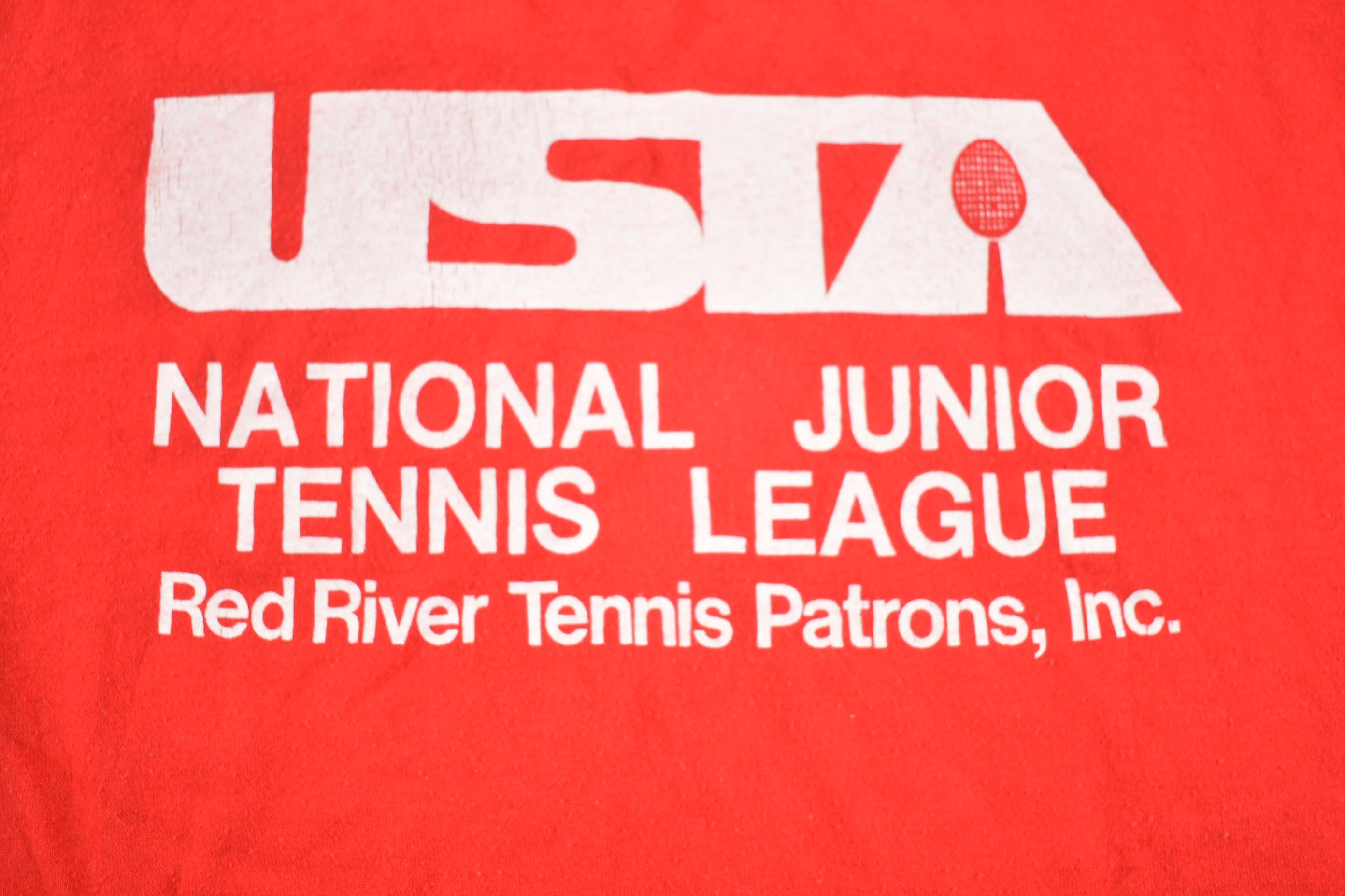 Vintage 1980s Russell Athletic Tennis League Made In USA T Shirt